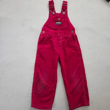 Load image into Gallery viewer, Vintage Oshkosh Red Cord Overalls 4t
