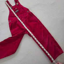 Load image into Gallery viewer, Vintage Oshkosh Red Cord Overalls 4t
