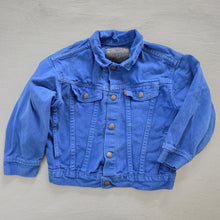 Load image into Gallery viewer, Vintage Levi&#39;s Royal Blue Trucker Jacket Orange Tab 4t/5t
