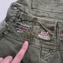 Load image into Gallery viewer, Vintage Fisherman Green Cord Overalls 3t
