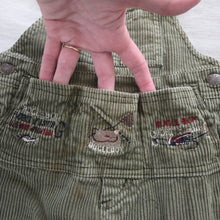 Load image into Gallery viewer, Vintage Fisherman Green Cord Overalls 3t

