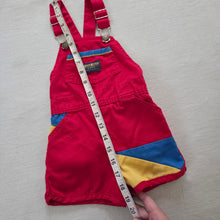 Load image into Gallery viewer, Vintage Oshkosh Color Block Shortalls 3t
