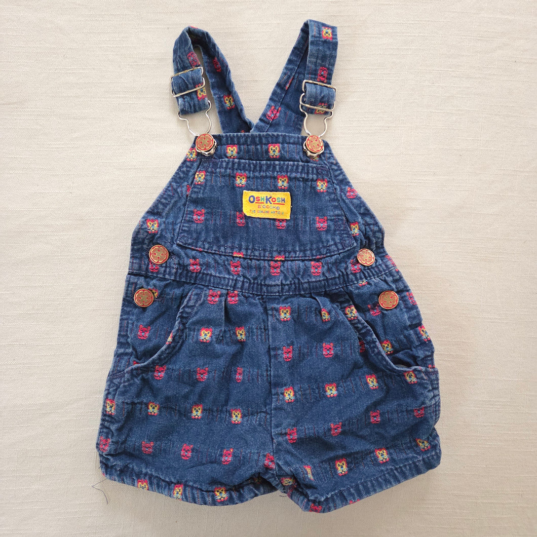 Vintage Oshkosh Lions Shortalls 12 months