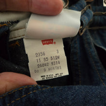 Load image into Gallery viewer, Vintage Levi&#39;s Denim Shortalls 6-9 months
