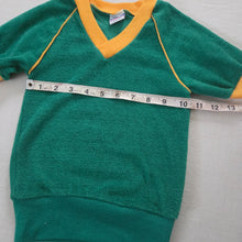 Load image into Gallery viewer, Vintage Green/Yellow Terrycloth Shirt 3t/4t slim
