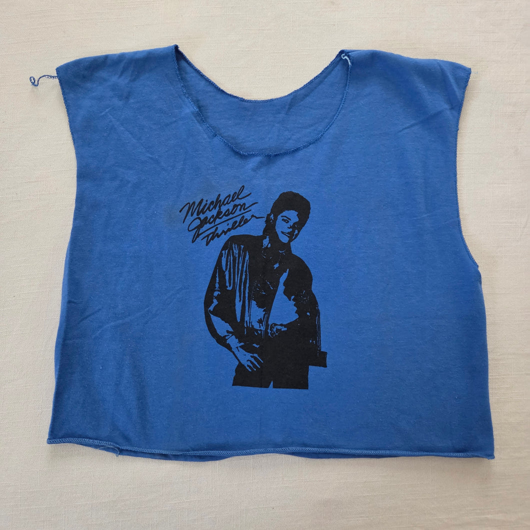 Vintage Michael Jackson Thriller Slouchy Cropped Top kids 12/14