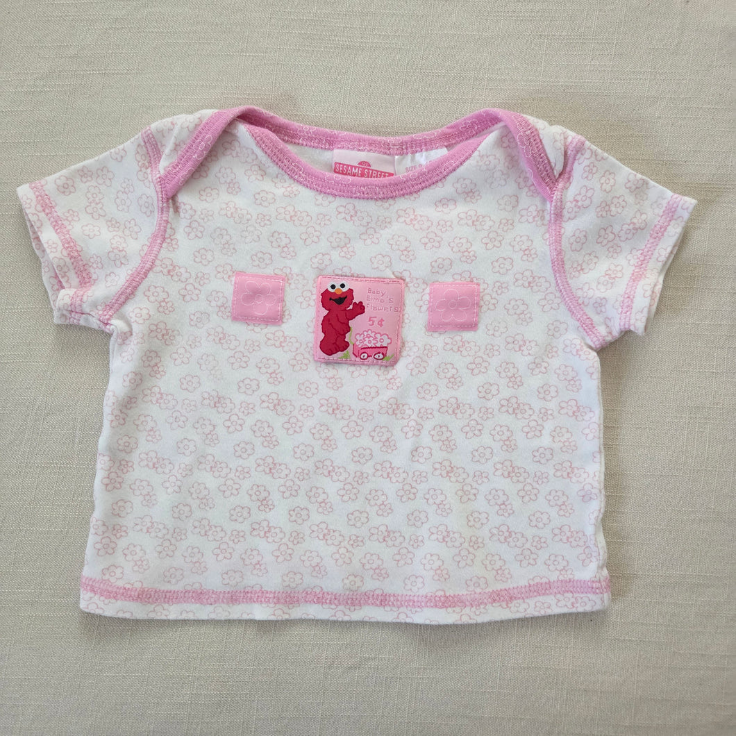 Vintage Baby Elmo Floral Tee 6-12 months