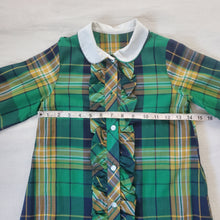Load image into Gallery viewer, Vintage Green Plaid Dress 5t *missing button
