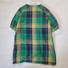 Load image into Gallery viewer, Vintage Green Plaid Dress 5t *missing button
