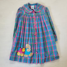 Load image into Gallery viewer, Vintage Multicolored Bear Dress 4t
