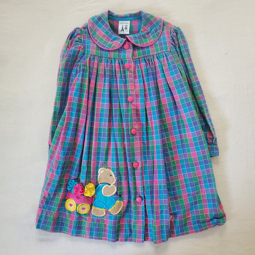 Vintage Multicolored Bear Dress 4t