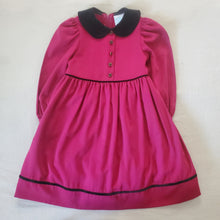 Load image into Gallery viewer, Vintage Dark Pink Long Sleeve Dress 4t
