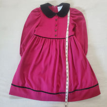 Load image into Gallery viewer, Vintage Dark Pink Long Sleeve Dress 4t
