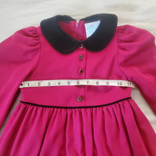 Load image into Gallery viewer, Vintage Dark Pink Long Sleeve Dress 4t
