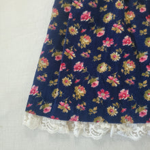 Load image into Gallery viewer, Vintage Floral Corduroy Short Dress 18-24 months
