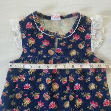 Load image into Gallery viewer, Vintage Floral Corduroy Short Dress 18-24 months
