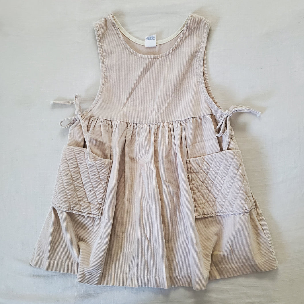 Vintage Tan Corduroy Dress kids 6