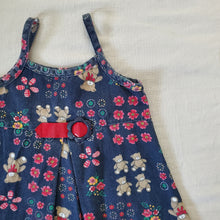 Load image into Gallery viewer, Vintage 90s Flowers + Bears Cami Dress 2t/3t
