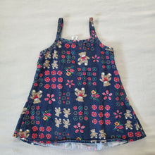 Load image into Gallery viewer, Vintage 90s Flowers + Bears Cami Dress 2t/3t
