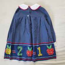 Load image into Gallery viewer, Vintage School Themed Long Sleeve Dress 4t
