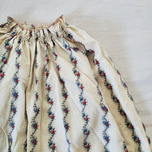 Load image into Gallery viewer, Vintage Floral Striped Cream Dress 2t
