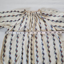 Load image into Gallery viewer, Vintage Floral Striped Cream Dress 2t
