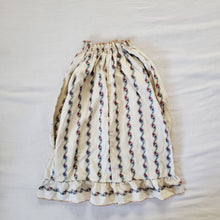 Load image into Gallery viewer, Vintage Floral Striped Cream Dress 2t
