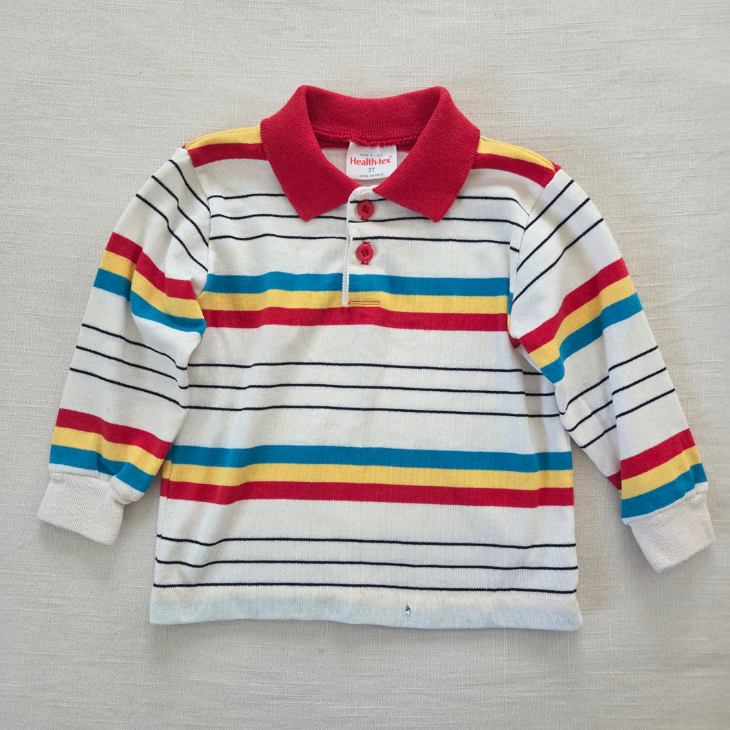 Vintage Healthtex Bright Striped Long Sleeve 2t