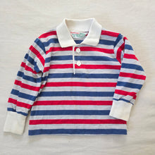 Load image into Gallery viewer, Vintage Healthtex Red/Blue Striped Long Sleeve 18-24 months
