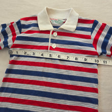 Load image into Gallery viewer, Vintage Healthtex Red/Blue Striped Long Sleeve 18-24 months
