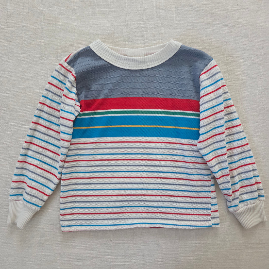 Vintage Multicolored Striped Long Sleeve 2t/3t