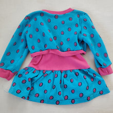 Load image into Gallery viewer, Vintage Blue/Pink Polka Dot Short Dress 2t
