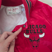Load image into Gallery viewer, Vintage Chicago Bulls Satin Jacket kids 10/12

