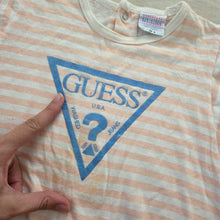 Load image into Gallery viewer, Vintage Guess Striped Slouchy Bodysuit 24 months
