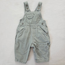 Load image into Gallery viewer, Vintage Guess Sage Overalls 3-6 months
