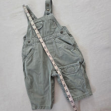 Load image into Gallery viewer, Vintage Guess Sage Overalls 3-6 months

