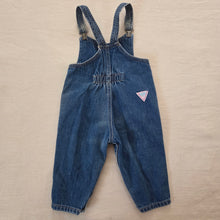 Load image into Gallery viewer, Vintage Guess Floral Denim Overalls 12-18 months
