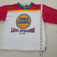 Load image into Gallery viewer, Vintage Levi&#39;s &quot;World Champs&quot; Long Sleeve kids 6/7
