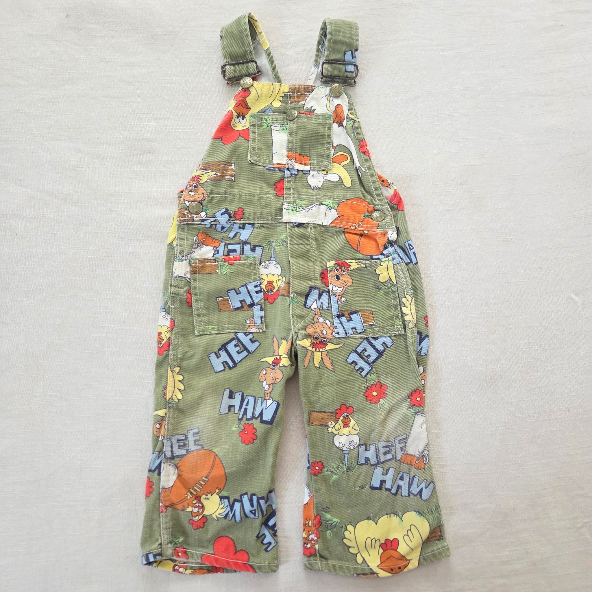 Vintage Liberty Hee Haw Green Overalls 2t – Nostalgic Baby Vintage