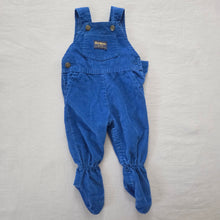 Load image into Gallery viewer, Vintage Oshkosh Blue Footed Overalls 3-6 months *flaw
