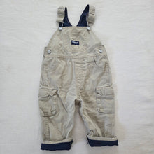Load image into Gallery viewer, Vintage Y2k Oshkosh Tan Lined Overalls 12 months
