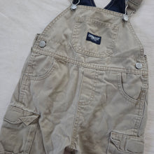Load image into Gallery viewer, Vintage Y2k Oshkosh Tan Lined Overalls 12 months
