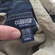Load image into Gallery viewer, Vintage Y2k Oshkosh Tan Lined Overalls 12 months
