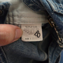 Load image into Gallery viewer, Vintage 70s/80s Oshkosh Denim Overalls 4t
