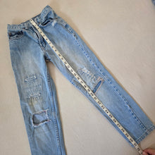 Load image into Gallery viewer, Vintage Distressed Patched Jeans kids 8
