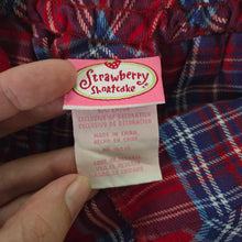 Load image into Gallery viewer, Vintage Strawberry Shortcake Plaid Skort 4t
