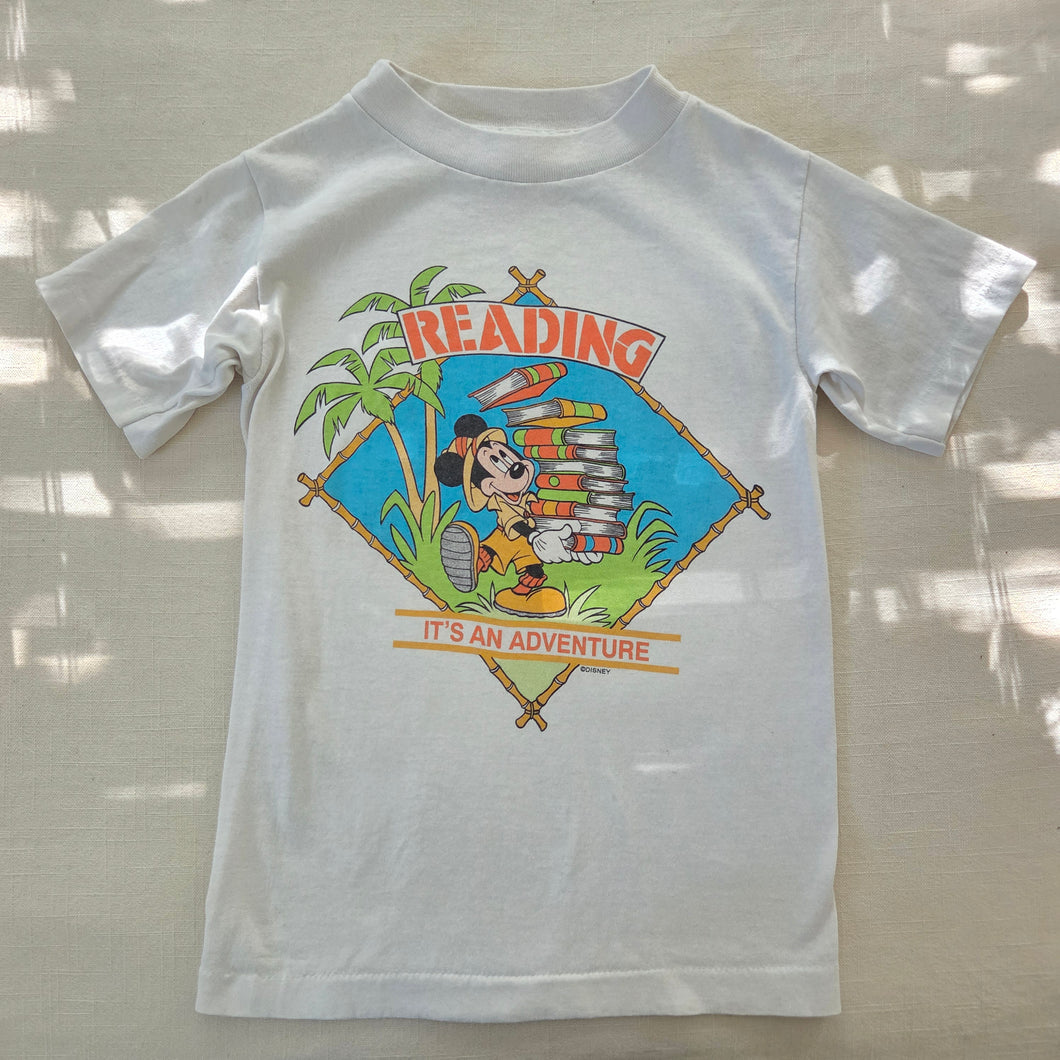 Vintage Mickey Reading Adventure Tee 5t/6