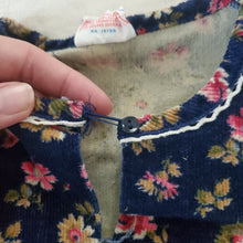 Load image into Gallery viewer, Vintage Floral Corduroy Short Dress 18-24 months
