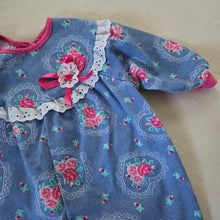 Load image into Gallery viewer, Vintage Healthtex Floral Denim Bodysuit 6-9 months
