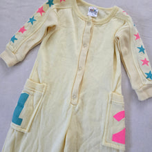 Load image into Gallery viewer, Vintage Yellow Stars + Numbers Bodysuit 2t/3t
